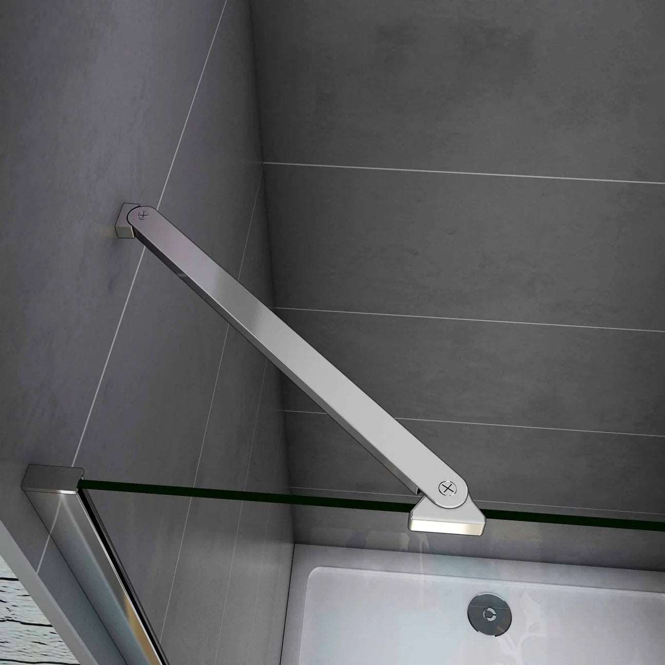Sprchový kút štvorcový, sprchové dvere otočné, 6mm sklo NANO, Výška 195cm