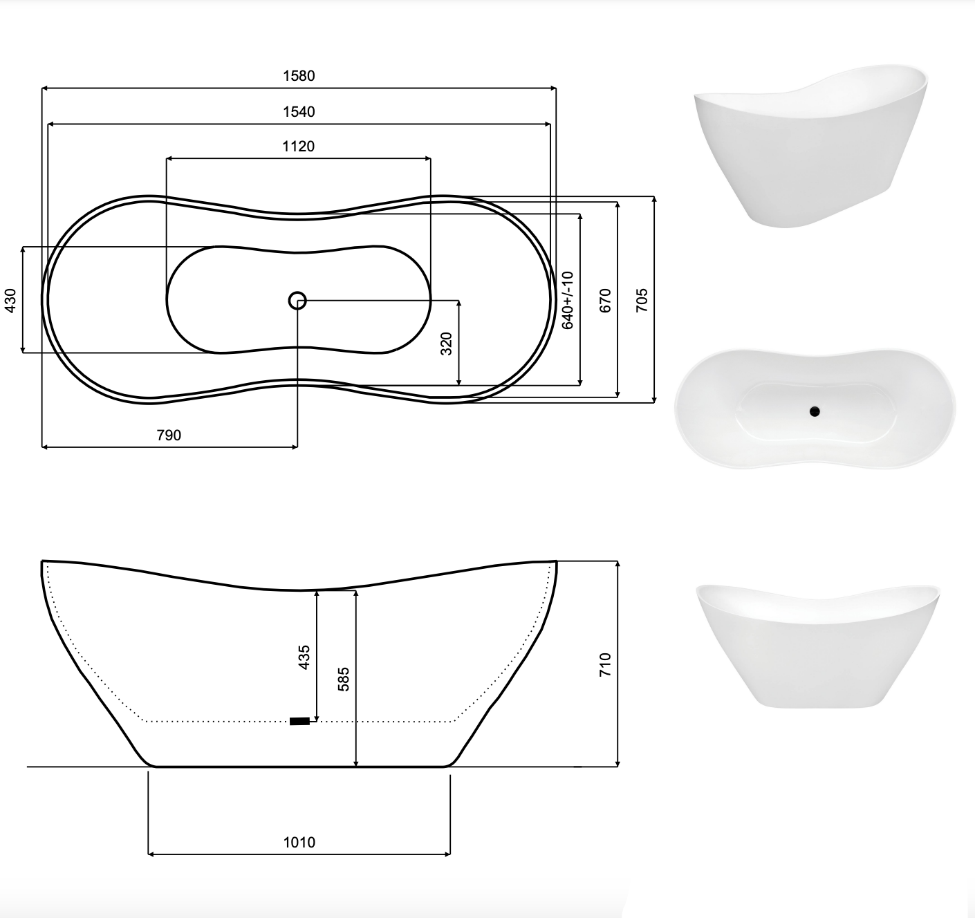Elegantný nadčasový dizaj voľne stojacej vaňe z liateho mramoru. Zaručí vám pevnosť, trvanlivosť ako aj odolnosť.Výborné tepelné a zvukové izolačné vlastnosti.