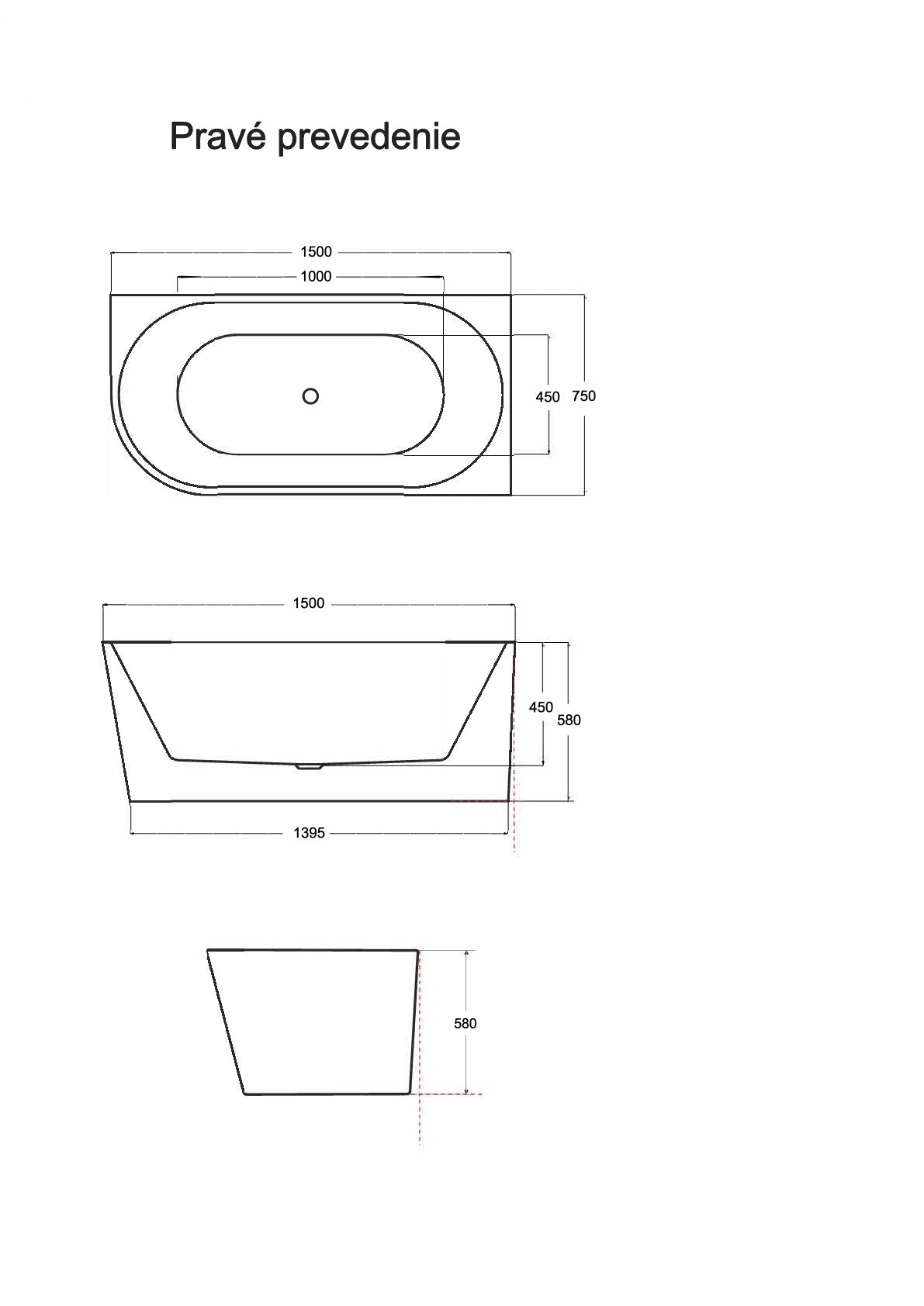 Voľne stojaca rohová vaňa 150 cm - biela akrylátová vaňa s antibakteriálnym povrchom | Pravá inštalácia | Tepelná izolácia | Chrómový sifón | Prepadový otvor | Nenáročná údržba | Odolná voči UV žiareniu a škvrnám | Moderná rohová vaňa do kúpeľne | Záruka 5 rokov | Doprava zdarma | Kúpte online na www.idealnekupelne.sk