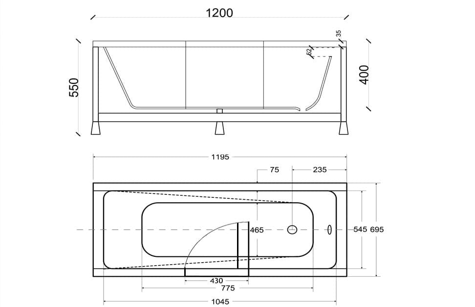 podrobný technický nákres