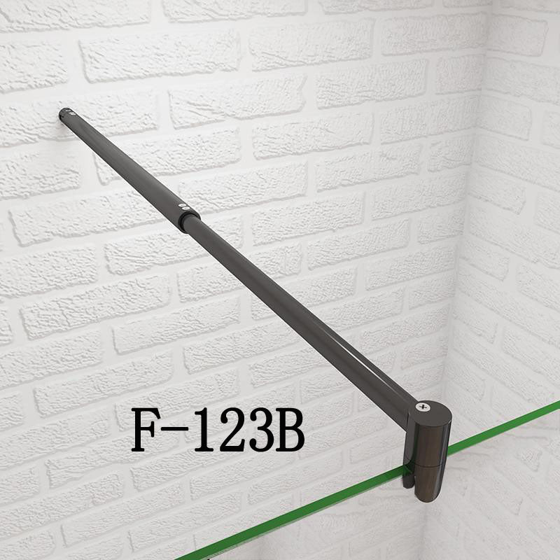 Sprchová zástena walk-in čierna s 8mm NANO čírym sklom, otočný panel 40cm, moderný dizajn, vhodná pre rôzne rozmery od 50 do 160 cm, univerzálna montáž na ľavú/pravú stranu, leštený hliníkový profil odolný voči korózii