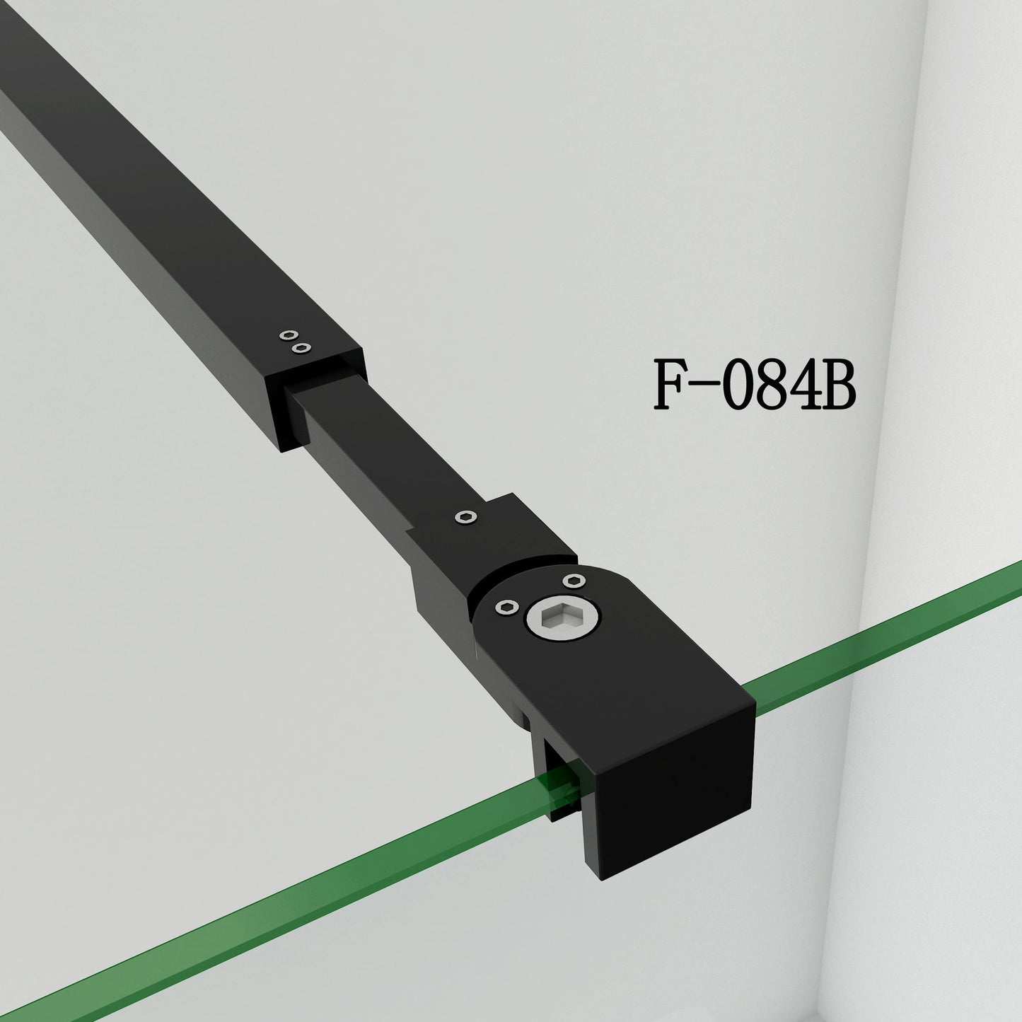 Sprchová zástena walk-in čierna s 8mm NANO čírym sklom, otočný panel 40cm, moderný dizajn, vhodná pre rôzne rozmery od 50 do 160 cm, univerzálna montáž na ľavú/pravú stranu, leštený hliníkový profil odolný voči korózii