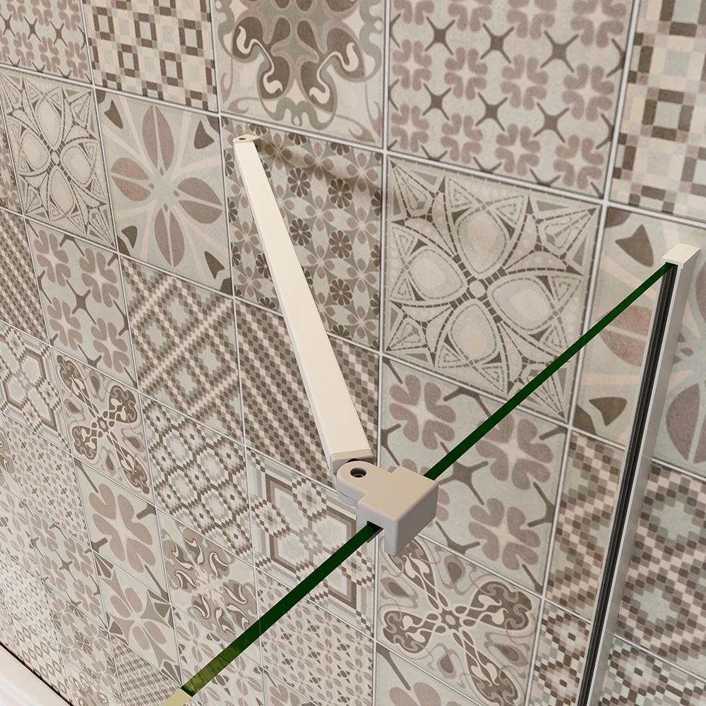Vaňová zástena s bočným panelom 140 cm, NANO sklo, matná šedá, sklopná a otočná, moderná kúpeľňová výbava