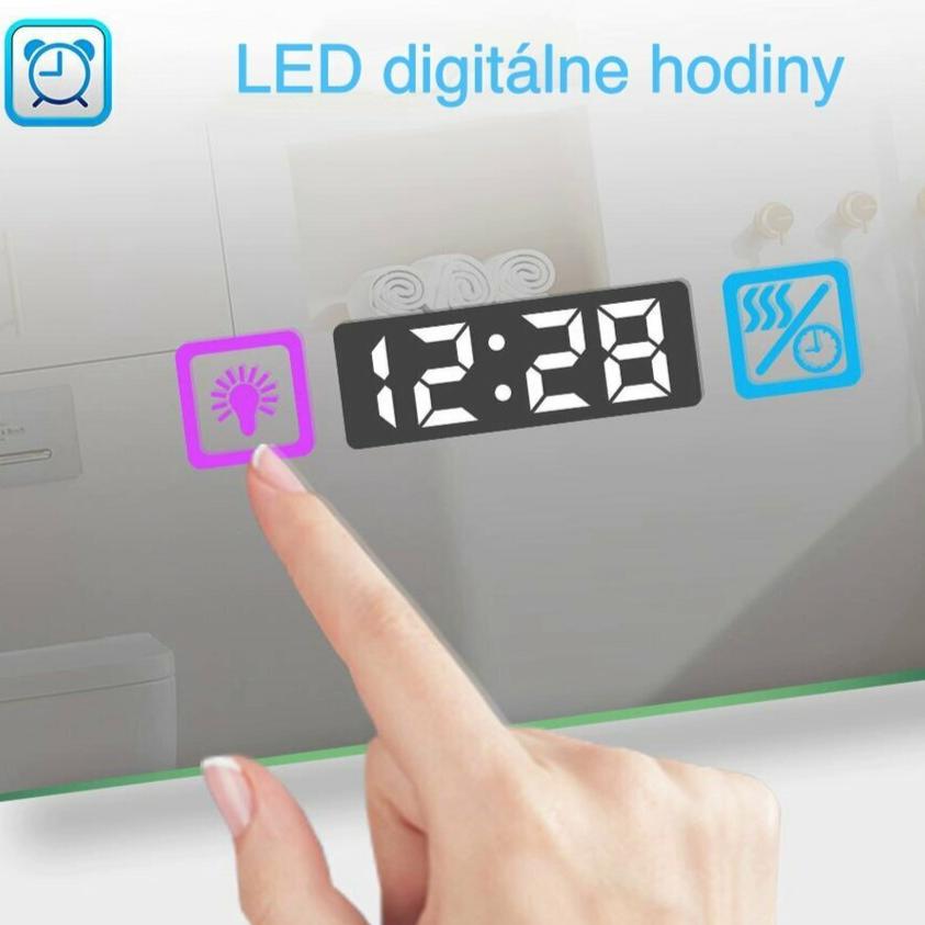 kúpeľňové zrkadlo s LED osvetlením