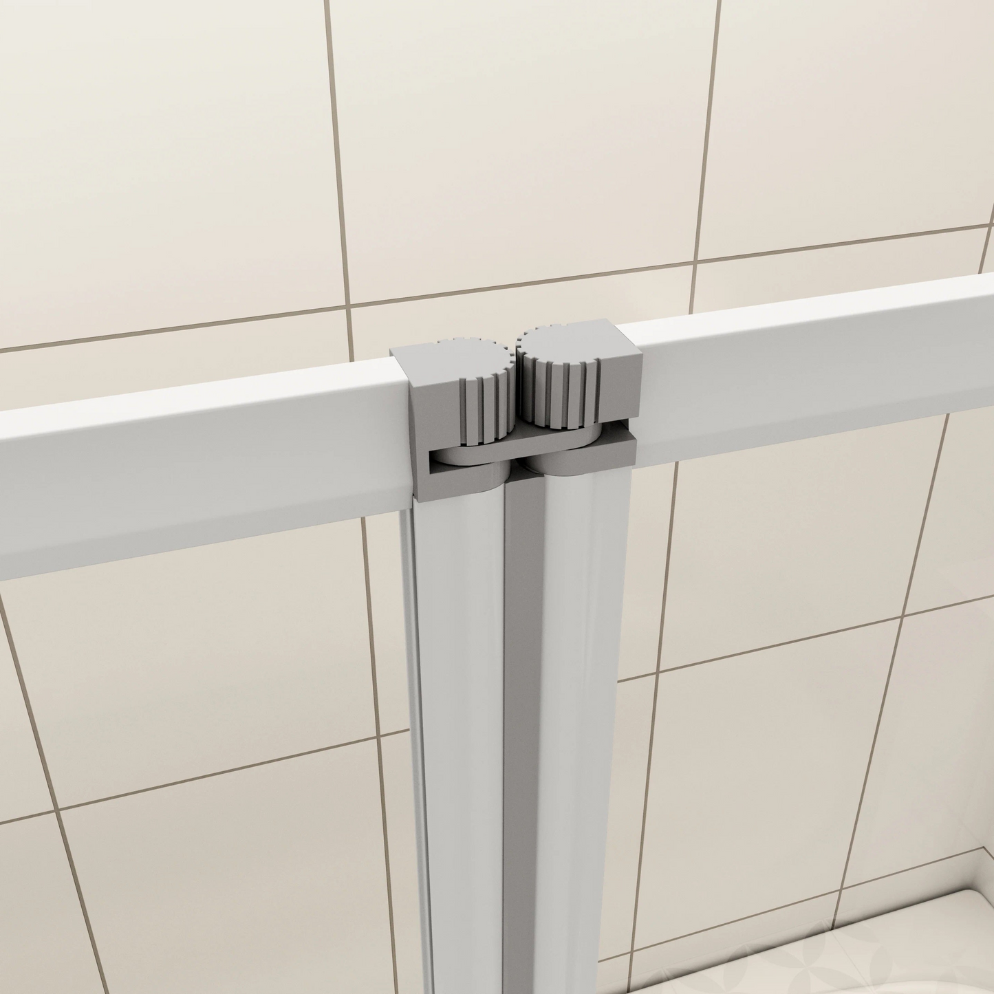 AICA Vaňová zástena sklopná FF13MYLSPVS2EM, 3-dielna, bočný panel, 4mm NANO sklo, Výška 140cm - Ľavá montáž
