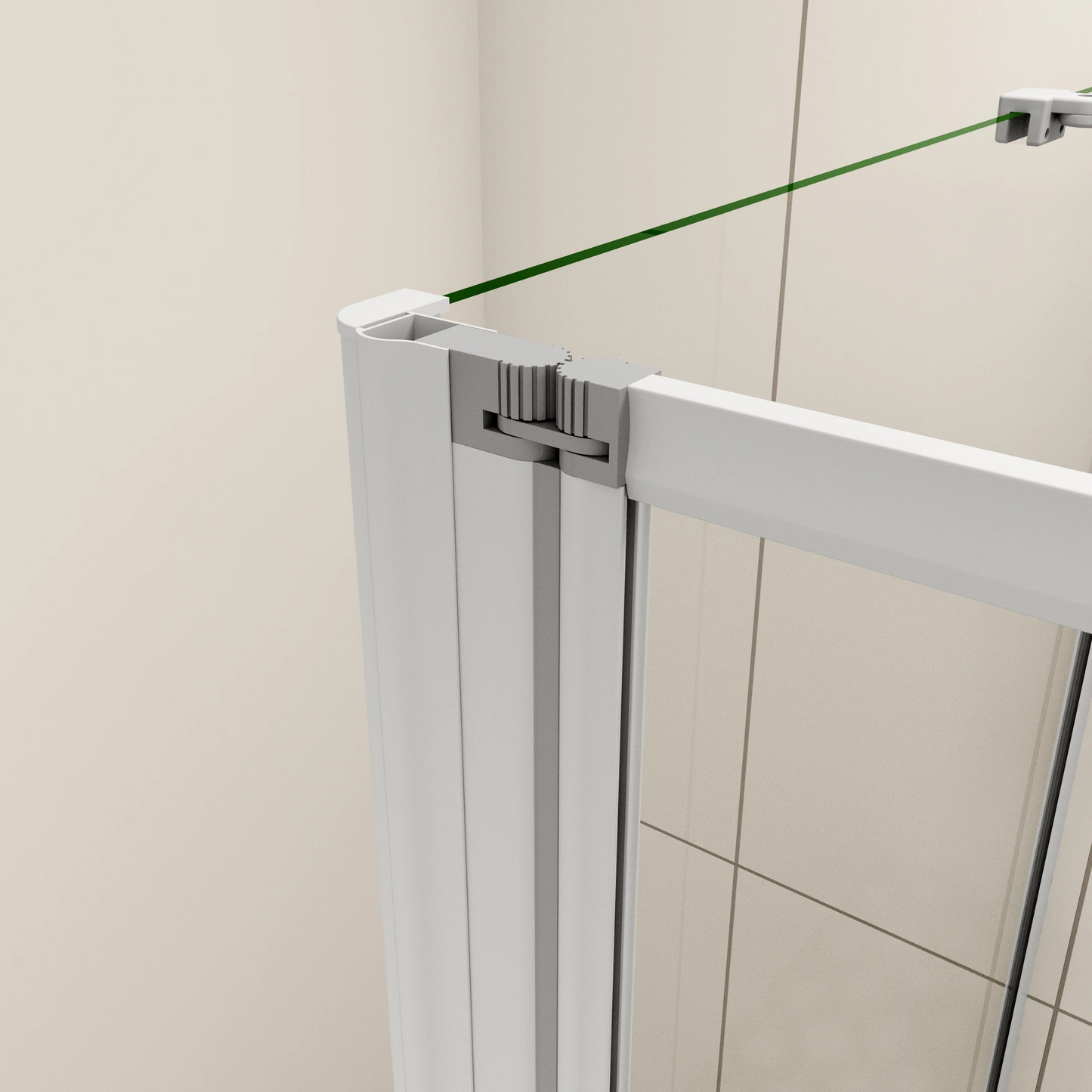 AICA Vaňová zástena sklopná FF13MYLSPVS2EM, 3-dielna, bočný panel, 4mm NANO sklo, Výška 140cm - Ľavá montáž