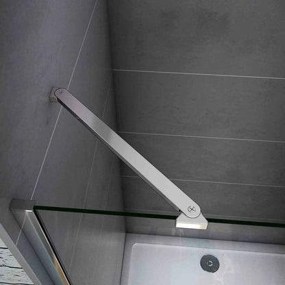 AICA Sprchový kút štvorcový PK3-E-95WAP-S, sprchové dvere otočné, bočný panel, 6mm NANO sklo, Výška 195cm